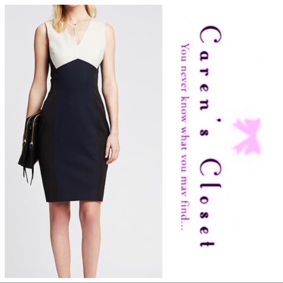 Banana Republic Color Block Sleeveless Dress - Picture 2 of 7